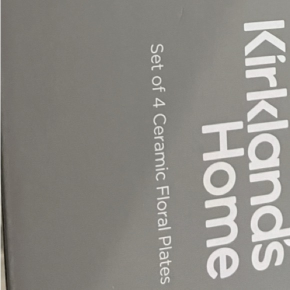 Kirklands plates set of 4 - Picture 2 of 2